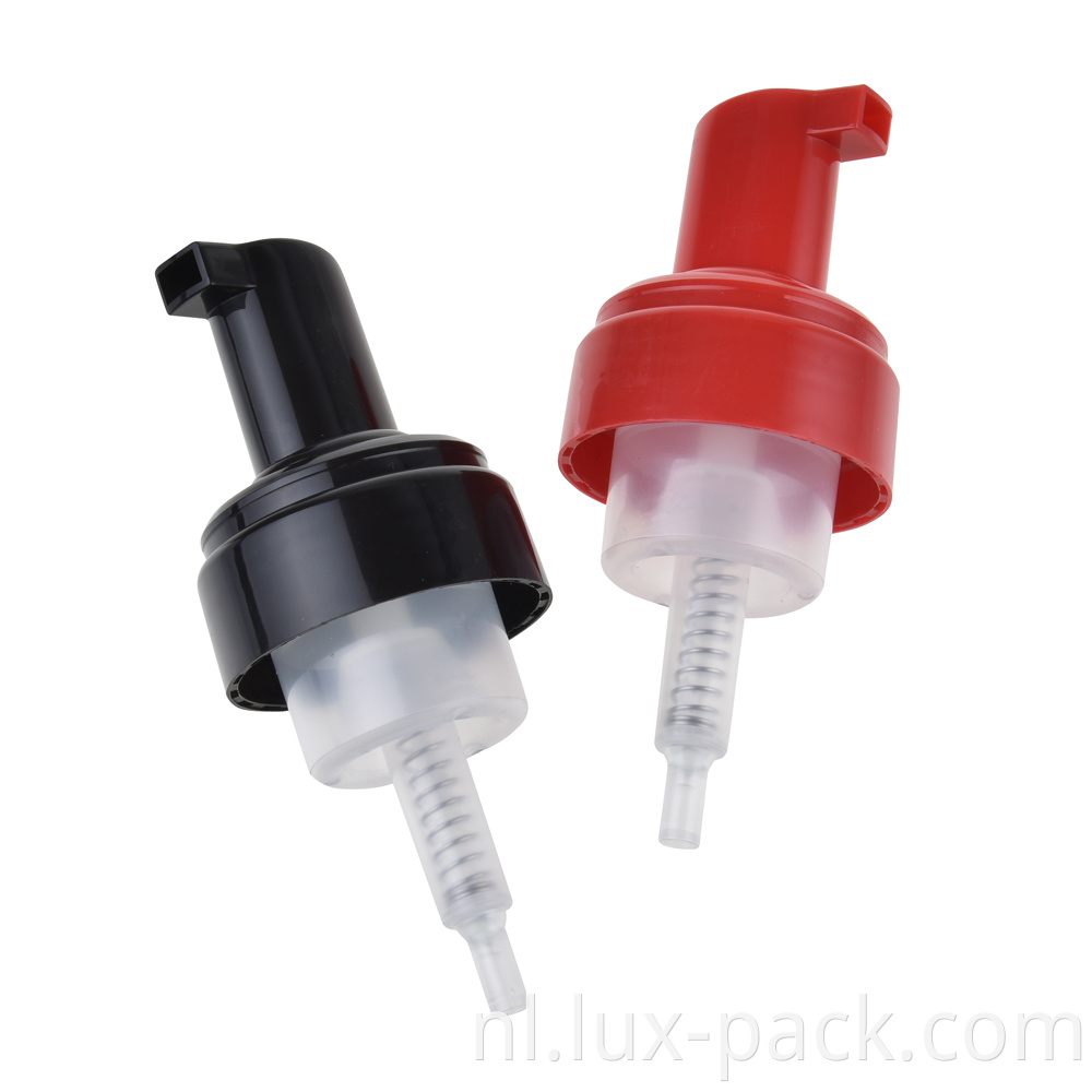 Glazen fles schuimende zeep sproeierwaterpomp 42 mm schuimpomp